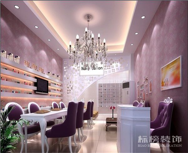 深圳美甲店墙面装饰怎么做？